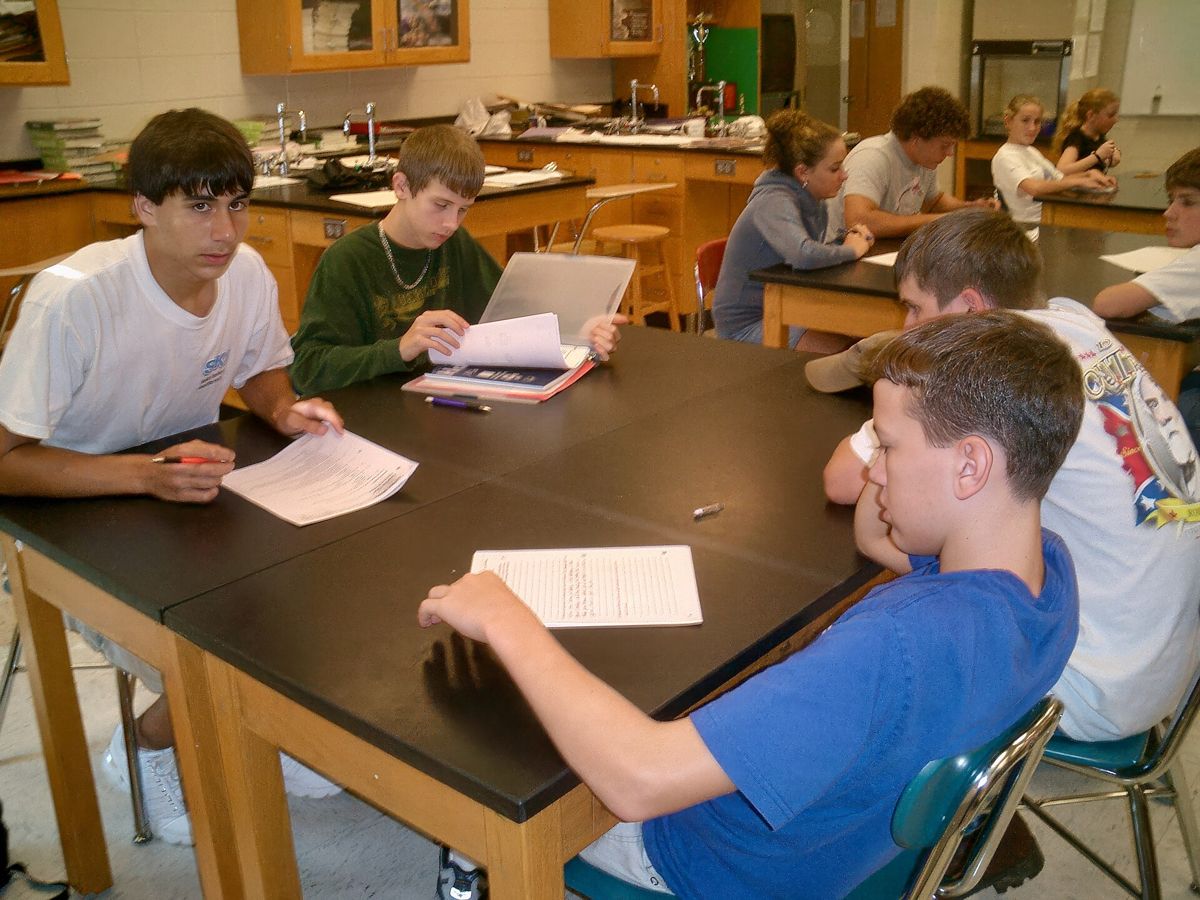 Students in a high school classroom in North Carolina 10